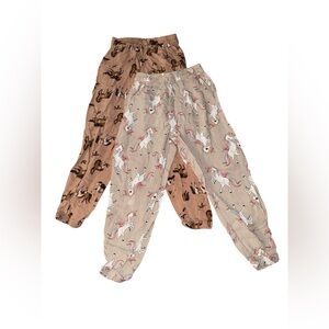 Unicorn and Horse Print Pajama Pants Size 7-8